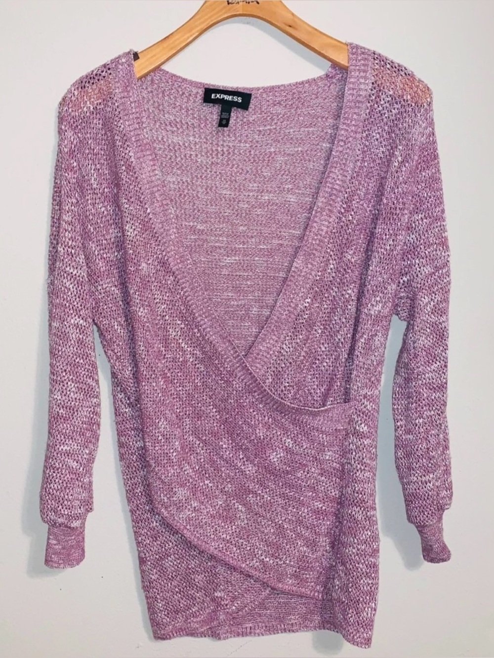 Express Lavender Knit Sweater